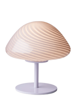 Halo Design - Mini Mush Table Lamp, Glass Head, Metal Base - Stalinė lempa - Rožinė