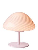 Halo Design - Candy Mini Mush Table Lamp, Glass Head, Metal Base Rose - Stalinė lempa - Rožinė