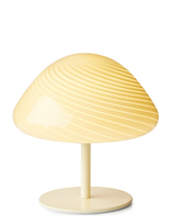 Halo Design - Candy Mini Mush Table Lamp, Glass Head, Metal Base - Stalinė lempa - Kreminė spalva