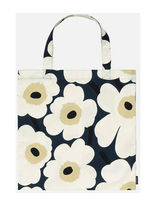Marimekko Home - Pieni Unikko Tote Bag 44X43 Cm - Talpi rankinė - Tamsiai mėlyna