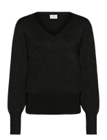 Kaffe - Kalone V-Neck Pullover - Megztinis - Juoda