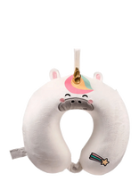 Puckator - Relaxeazzz Astra The Unicorn Adoracorns Plush Memory Foam Travel Pillow - Kelionių aksesuarai - Balta