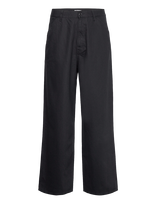 Weekday - Astro Linen Blend Trousers - Lininės kelnės - Juoda