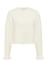 Kaffe - Kacourson Knit Cardigan - Megztinis - Balta