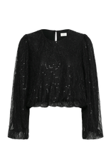 Kaffe - Kaotilia Blouse - Marškinėliai ilgomis rankovėmis - Juoda