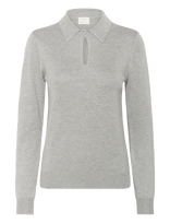 Kaffe - Kajada Polo Pullover - Megztinis - Pilka