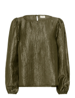 Kaffe - Karizz Blouse - Marškinėliai ilgomis rankovėmis - Chaki spalva