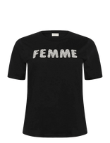 Kaffe Curve - Kcariana T-Shirt - Marškinėliai trumpomis rankovėmis - Juoda