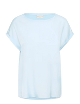 Kaffe Curve - Kcmilia Wing Sl Blouse - Marškinėliai trumpomis rankovėmis - Mėlyna
