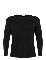Kaffe Curve - Kcmina Knit Pullover - Megztinis - Juoda