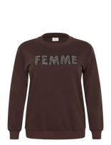 Kaffe Curve - Kcelise Sweatshirt - Megztinis - Ruda