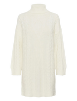 Cream - Crskie Knit Dress - Trumpa suknelė - Balta