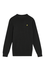 Lyle & Scott - Cotton Crew Neck Jumper - Megztinis - Juoda