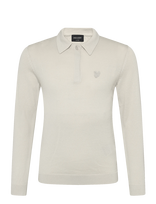 Lyle & Scott - Ls Knitted Polo Shirt - Ilgarankoviai polo marškinėliai - Smėlio