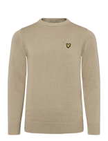 Lyle & Scott - Cotton Crew Neck Jumper - Megztinis - Smėlio