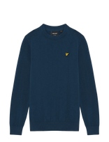 Lyle & Scott - Cotton Crew Neck Jumper - Megztinis - Tamsiai mėlyna