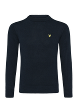 Lyle & Scott - Cotton Crew Neck Jumper - Megztinis - Tamsiai mėlyna