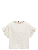 Kids Only - Kogthyra Life S/S Capsleeve Top Wvn - Palaidinės ir tunikos - Balta