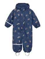 CeLaVi - Rainwear Suit - Aop, W. Fleece - Apsauginis kombinezonas nuo lietaus - Mėlyna