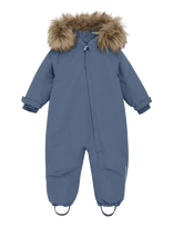 En Fant - Baby Snowsuit W. Fake Fur - Slidinėjimo kombinezonai ir komplektai - Mėlyna