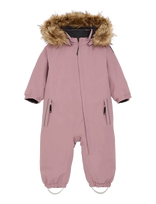 Color Kids - Baby Coverall W. Fake Fur - Slidinėjimo kombinezonai ir komplektai - Rožinė