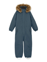 Color Kids - Coverall W. Fake Fur - Slidinėjimo kombinezonai ir komplektai - Mėlyna