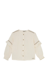 Daily 7 - Shirt Longsleeve Ruffle - Palaidinės ir tunikos - Kreminė spalva