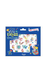 Auzou - Little Tattoos - Mermaids And Oceans - Tatuiruotės - Marga / raštuota