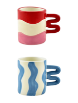 Que Rico - Espressokop - Aurora - 2 Stk. Assorteret - Kavos puodelis - Marga / raštuota