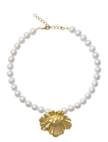 Caroline Svedbom - Bibi Pearl Choker Gold - Perlų vėriniai - Aukso