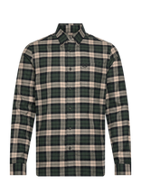 Fred Perry - Brushed Twill Tartan Shirt - Laisvalaikio marškiniai - Žalia