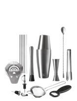 Vacuvin - Mixologist Bar In A Box Vacuvin® - Butelių atidarytuvai ir vyno kamščiai - Sidabro
