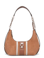 GUESS - Erenia Top Zip Shoulder Bag - Rankinė - Ruda