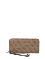 GUESS - Laurel Ii Slg Large Zip Around - Piniginė - Smėlio