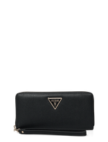 GUESS - Laurel Ii Slg Large Zip Around - Piniginė - Juoda