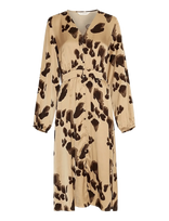 MSCH Copenhagen - Mschclarette Irida Dress Aop - Iki kelių ir midi suknelės - Smėlio