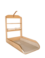 ROBA - Wooden Wall-Mounted Changing Shelf - Vystymo stalas - Smėlio