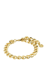 Pilgrim - Charm Curb Chain Bracelet Gold-Plated - Apyrankė - Aukso