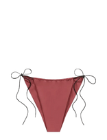 AYA Label - The Pallas Bottom - Bikinis su raišteliais šonuose - Burgundiška splava