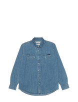 Nudie Jeans - Gunnar Light Used Denim Shirt Light Blue - Džinsiniai marškiniai - Mėlyna