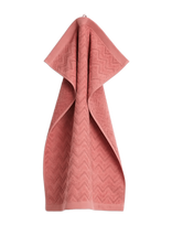 Gant - Jacquard Herringbone Towel 50X70 - Rankšluostis - Koralinė spalva