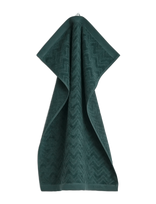 Gant - Jacquard Herringbone Towel 50X70 - Rankšluostis - Žalia