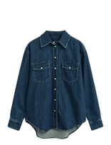 Gant - Rel Pocket Denim Shirt - Džinsiniai marškiniai - Mėlyna