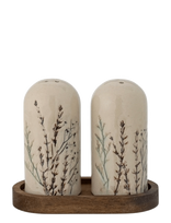 Bloomingville - Bea Salt & Pepper Shaker Set - Druskos ir pipirų malūnėlis - Smėlio