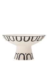 Bloomingville - Mayotte Pedestal Bowl - Dekoratyvinė lėkštė - Marga / raštuota