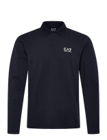EA7 - Polo Shirt - Marškinėliai ilgomis rankovėmis - Tamsiai mėlyna