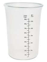 Städter - Målebæger Ø 12 Cm / H 16,5 Cm Transparent Silikone - Matavimo šaukštas - Nude