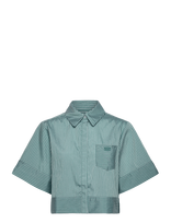 Malina - Selene Cropped Shirt - Marškinėliai trumpomis rankovėmis - Mėlyna