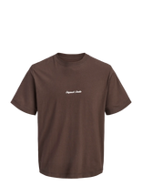 Jack & Jones - Jornorrebro Emb Tee Ss Crew Neck Noos - Marškinėliai trumpomis rankovėmis - Ruda