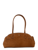 Coach - Suede Empire Carryall 34 - Rankinė - Ruda